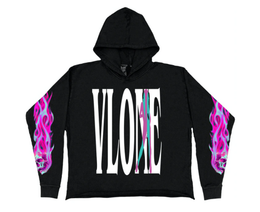 Vlone Vice City Hoodie Black/Pink