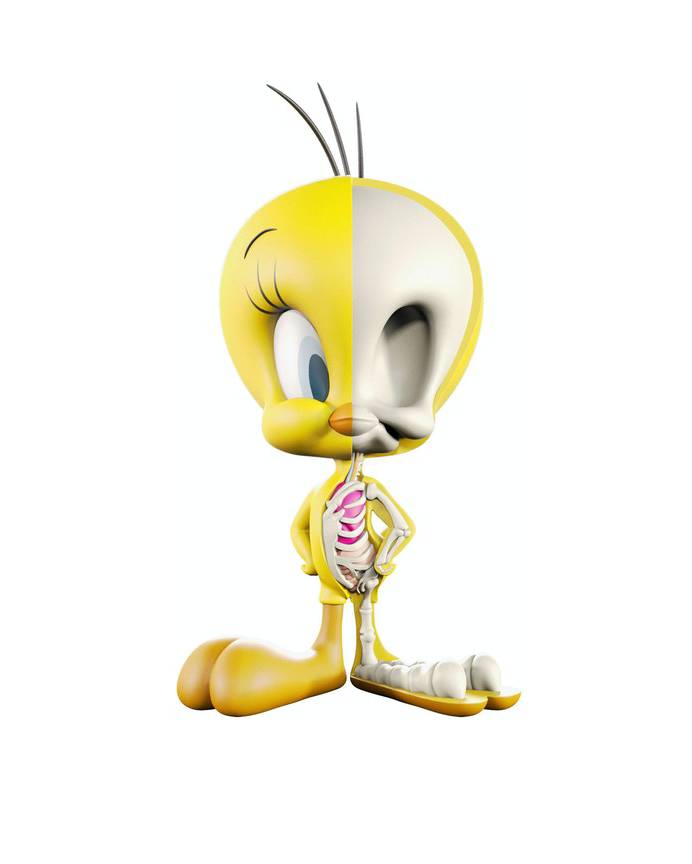 Jason Freeny XXRAY Plus Looney Tunes Tweety Bird Figure