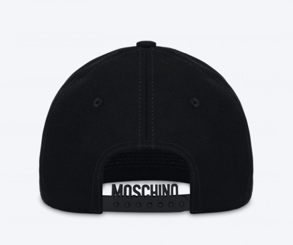 Moschino Smiley Embroidery Canvas Hat