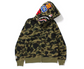 BAPE 1st Camo Shark Full Zip Hoodie Green