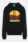 MOSCHINO HAMBURGER ORGANIC COTTON HOODIE