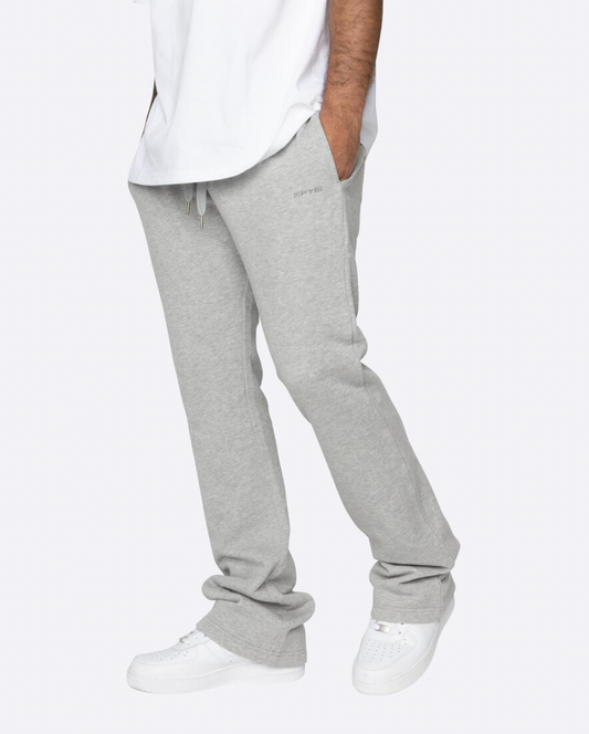 FRENCH TERRY FLARE PANTS GREY