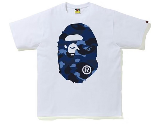 BAPE Color Camo Big Ape Head T-Shirt (SS20) White/Navy