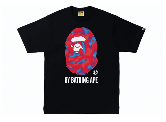 BAPE Stroke Camo by Bathing Ape Tee Black/Red