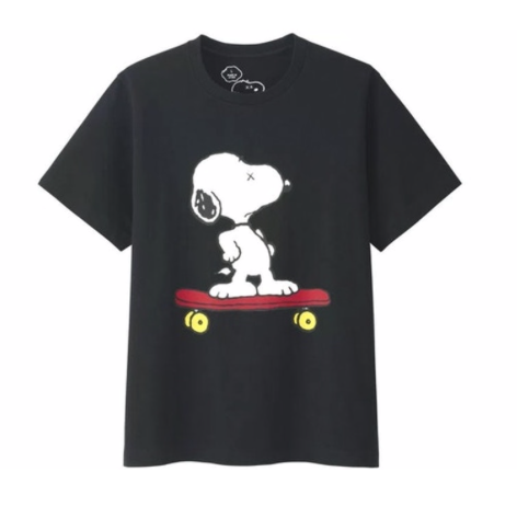 KAWS x Uniqlo x Peanuts Snoopy Skateboarding Tee