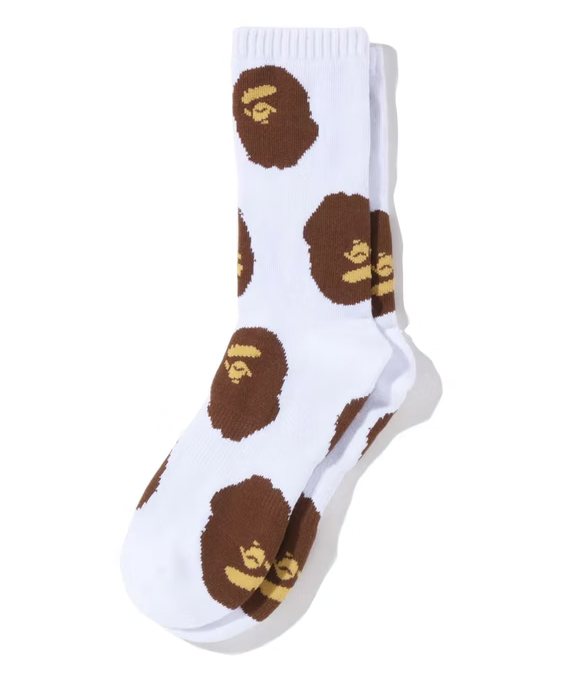 BAPE Ape Head Pattern Socks