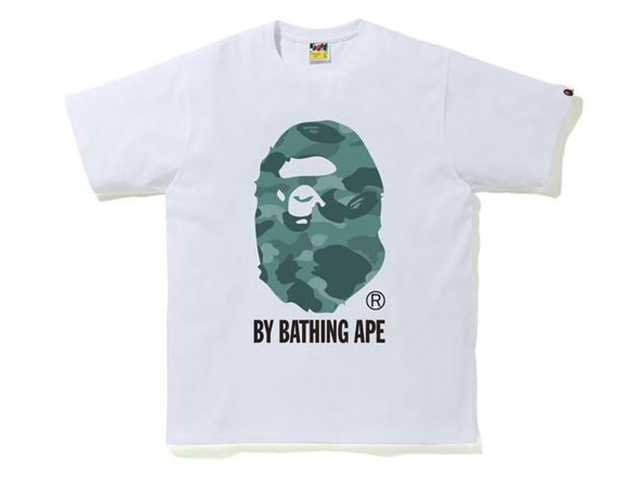 BAPE Color Camo by Bathing Ape Tee White/Green