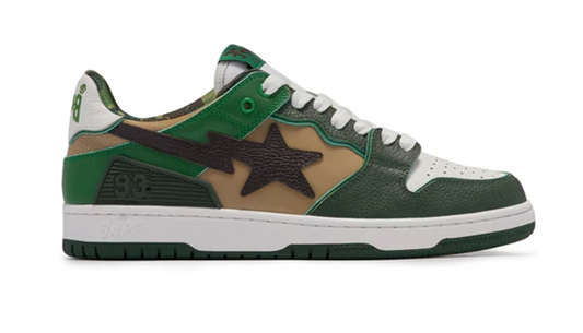 A Bathing Ape Bape SK8 Sta ABC Camo Green (2022)