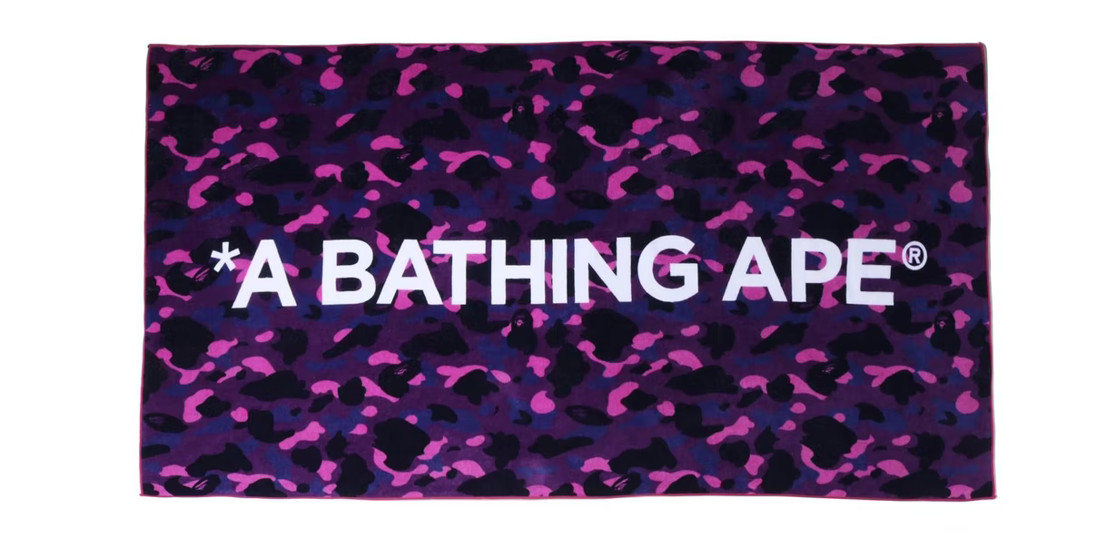 A bathing ape purple 2025 camo