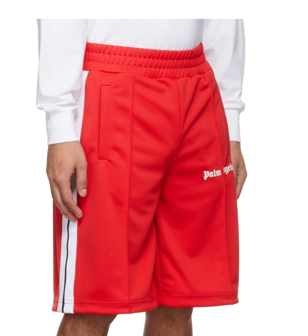 PALM ANGELS Classic Track Shorts Red