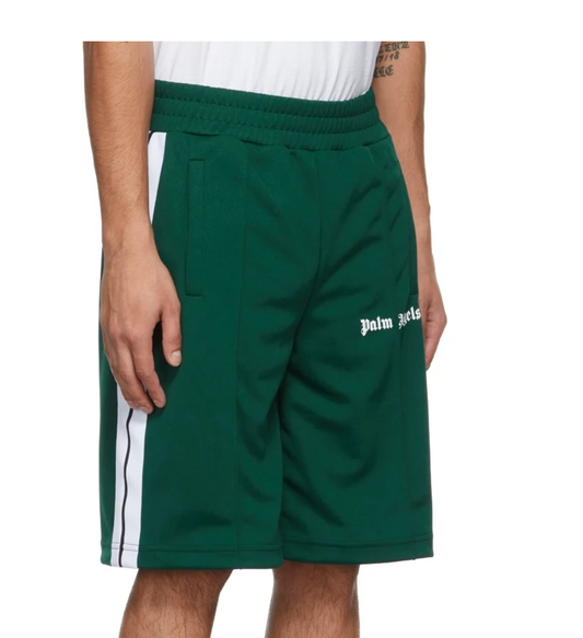 PALM ANGELS Classic Track Shorts Green