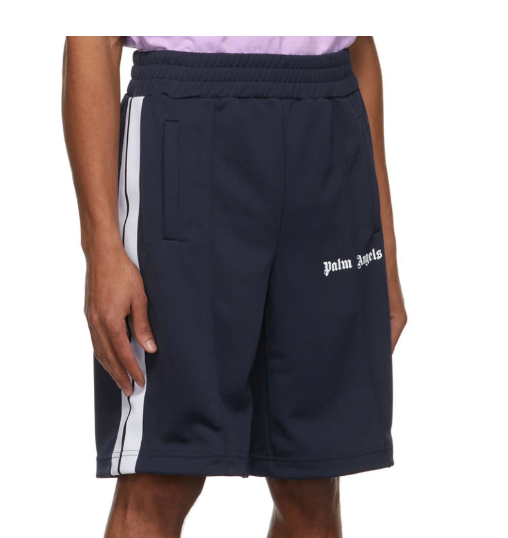 PALM ANGELS Classic Track Shorts Navy