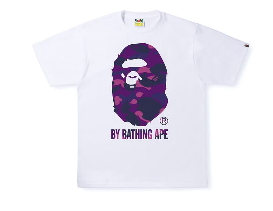 BAPE Color Camo By Bathing Ape Tee (SS22) White Purple