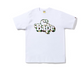 BAPE ABC Camo Milo on Bape Tee White Green