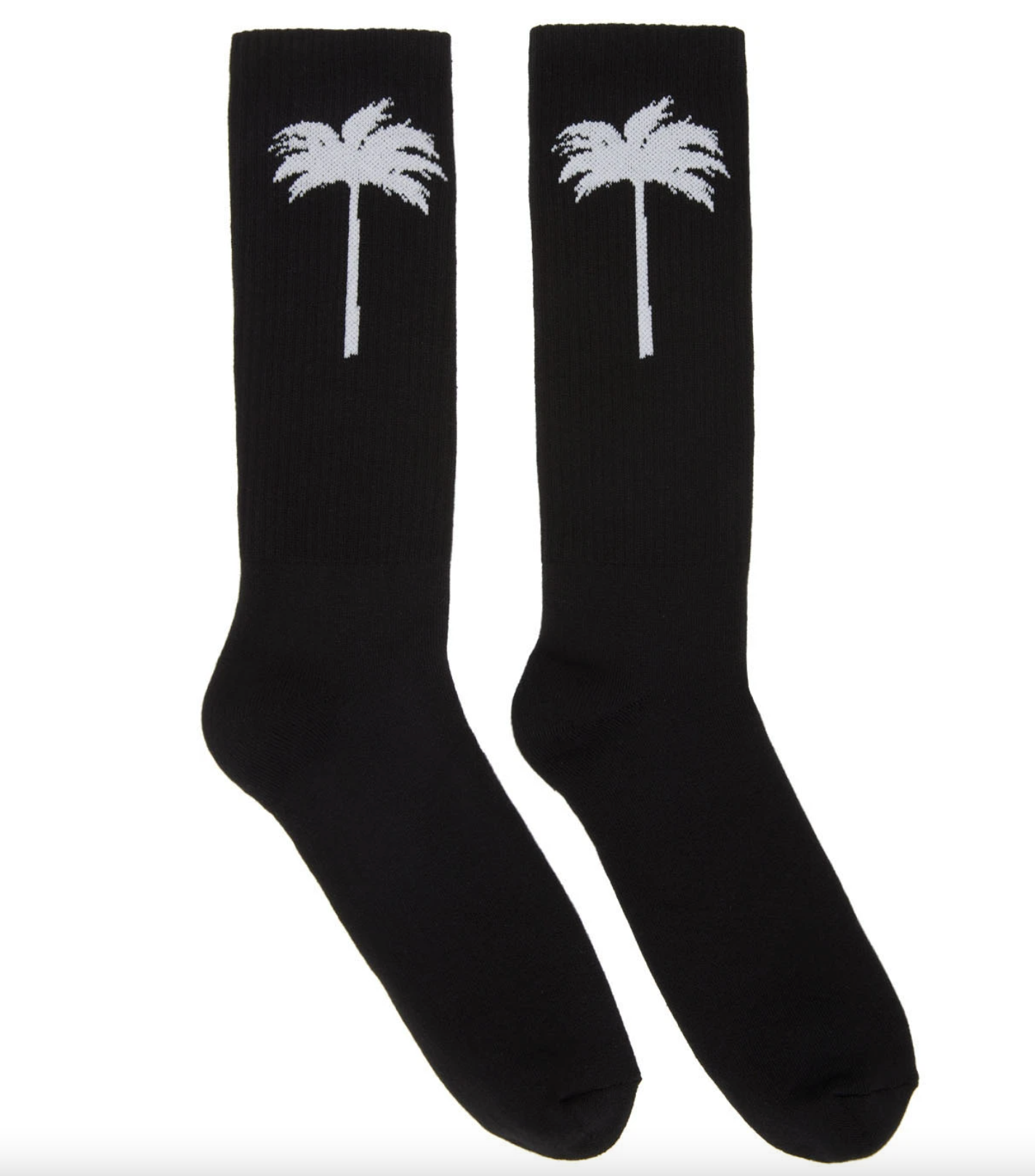 PALM ANGELS Black Palm Socks