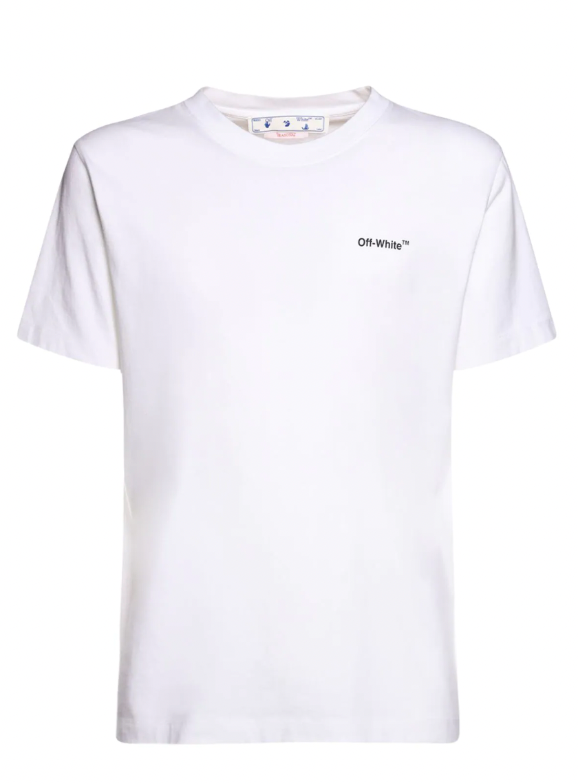 Off White Wave Diagonal Shirt White
