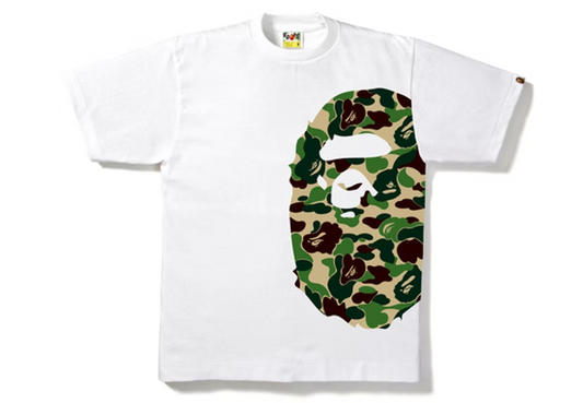 BAPE ABC Side Big Ape Head Tee White/Green