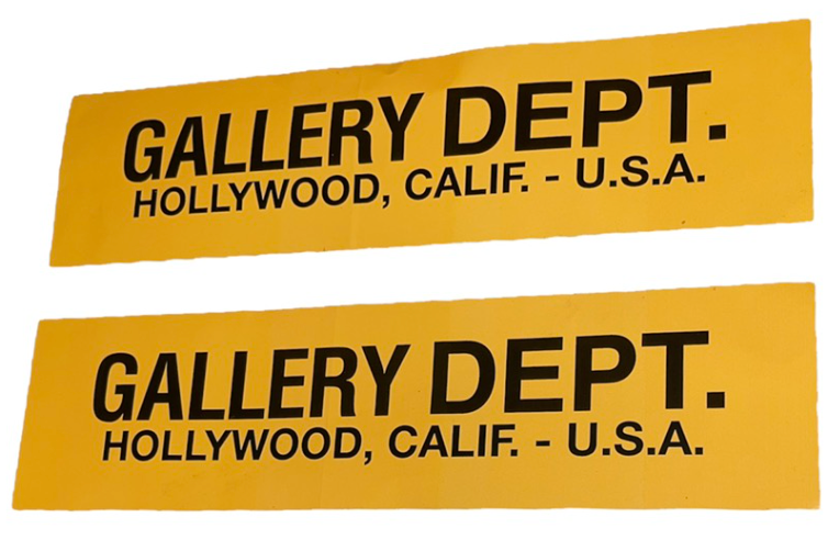 Gallery Dept. Hollywood, Calif. - U.S.A. Sticker Orange