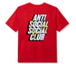 Anti Social Social Club Drop A Pin T-shirt Red