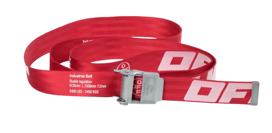 Off-White 2.0 Industrial Belt Red/White