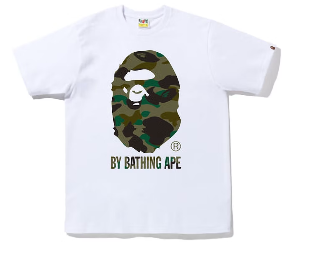 BAPE 1st Camo By Bathing Ape Tee (FW22) White Green