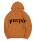 Purple Brand French Terry Po Hoody Gothic Arch Marmalade