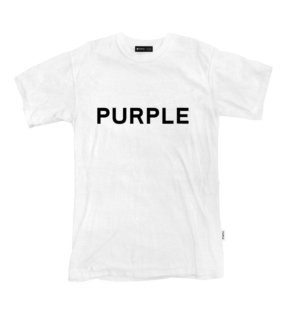 Purple Brand Jersey Short Sleeve Tee White