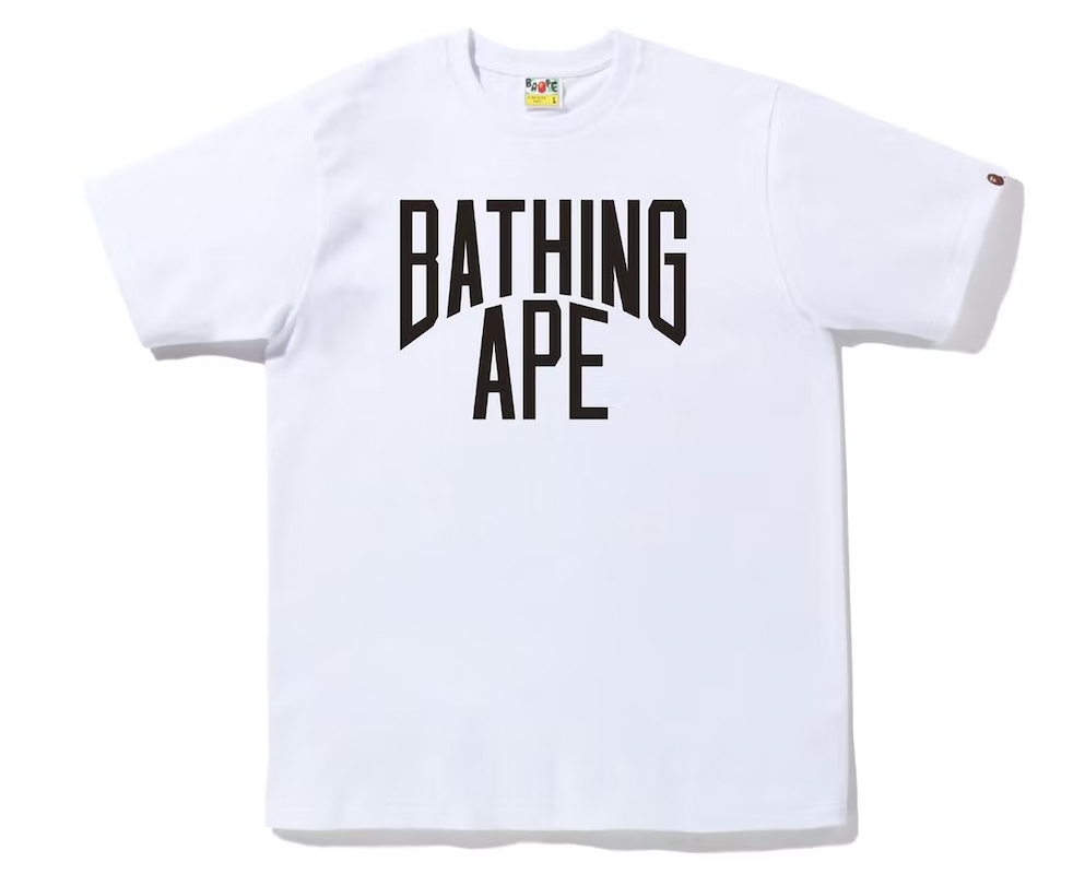 BAPE Bicolor NYC Logo Tee White
