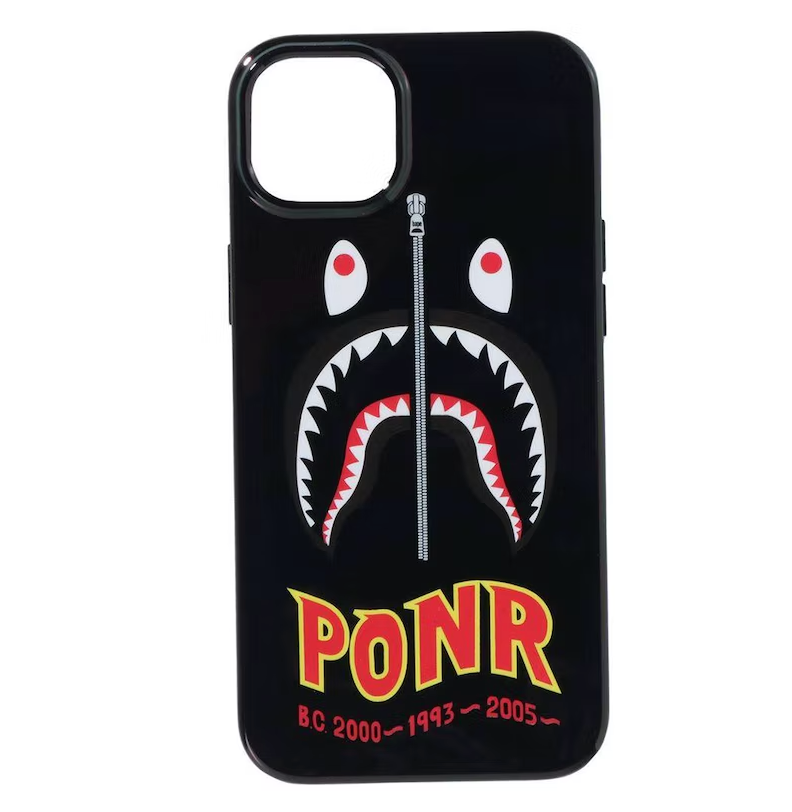 BAPE 2nd Shark iPhone 14 Plus Case Black