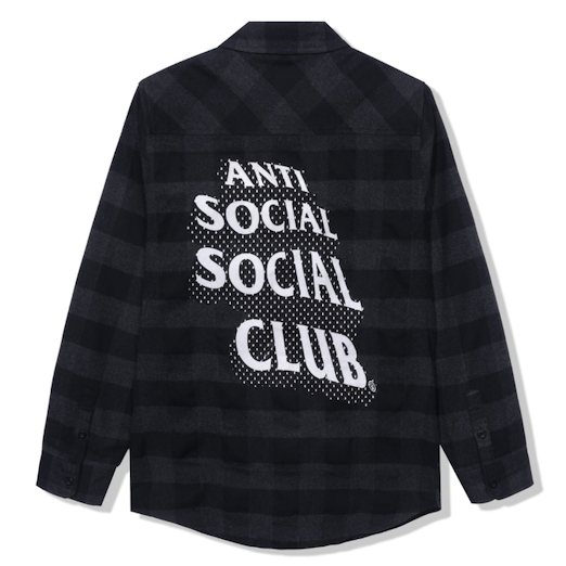 Anti Social Club Happiest Place On Earth Black Flannel