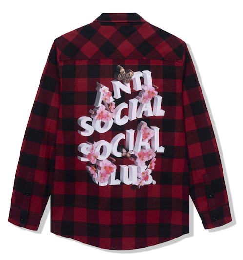 Anti Social Club Happiest Place On Earth Red Flannel