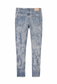 Purple Brand Light Indigo Vintage Spotted Bleach Jeans