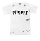 Purple Brand Textured Jersey Inside Out Tee Ripped