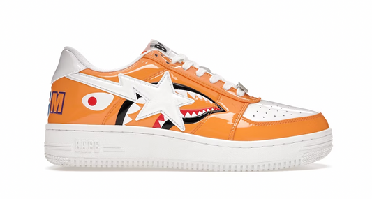 A Bathing Ape Bape Sta Low Color Block Shark Orange