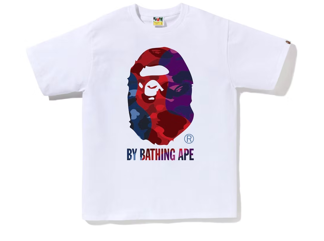 BAPE Color Camo Crazy By Bathing Ape Tee White
