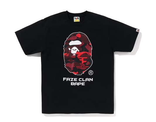 BAPE x Faze Clan Tee Black