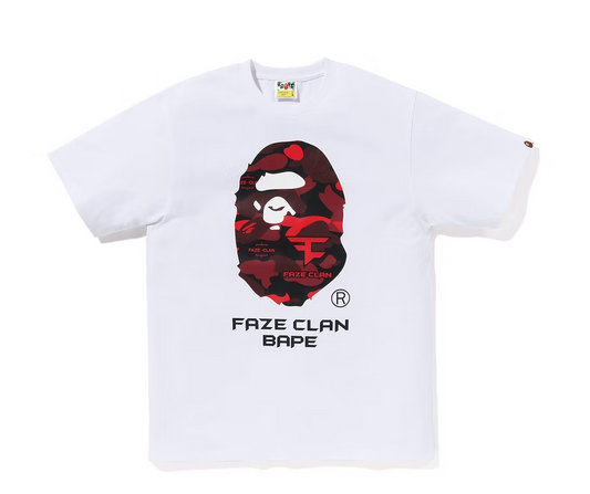 BAPE x Faze Clan Tee White