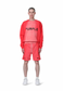 PURPLE BRAND HWT FLEECE CREWNECK POPPY RED