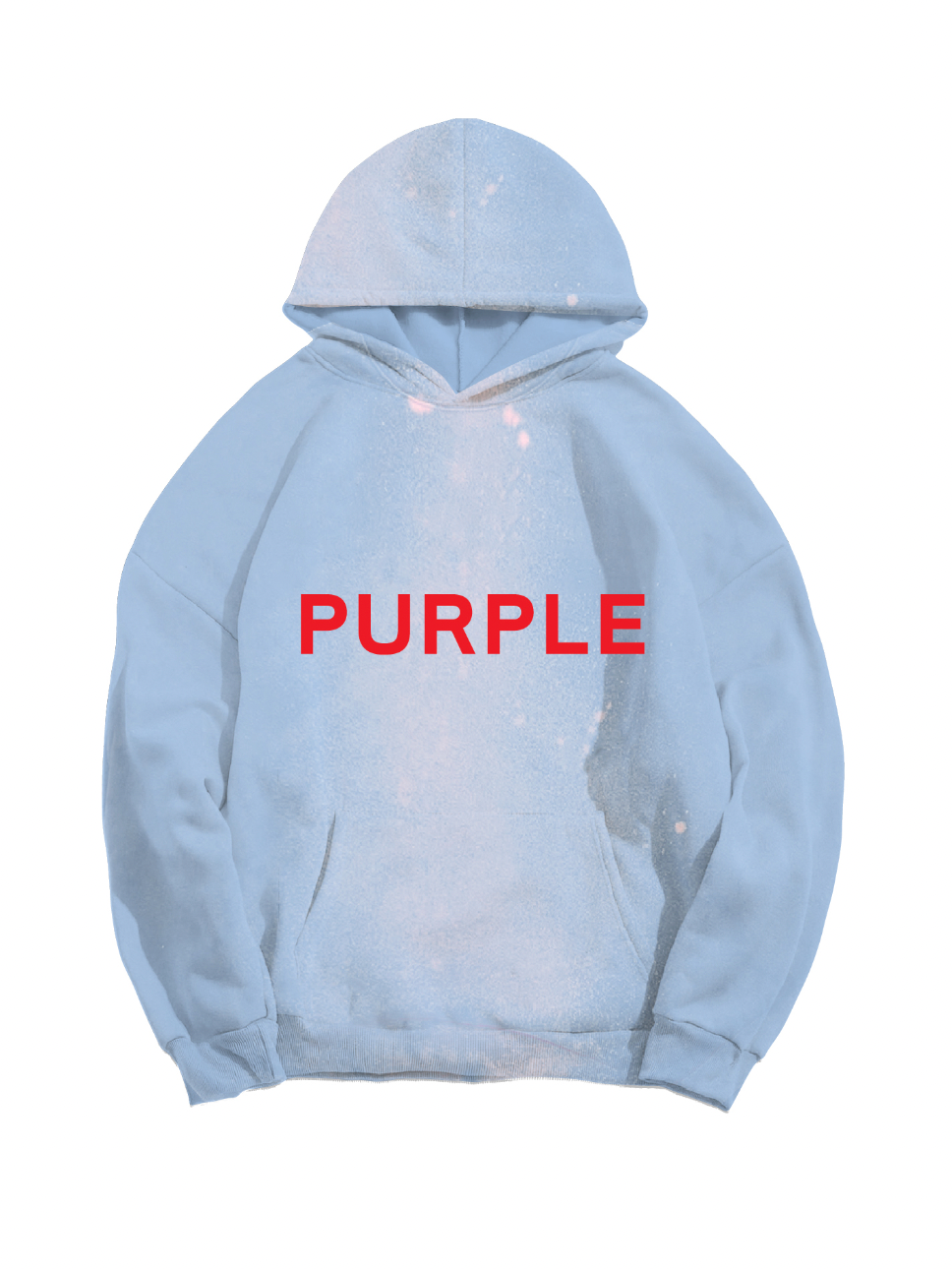 PURPLE BRAND FRENCH TERRY PO HOODY PLACID BLUE