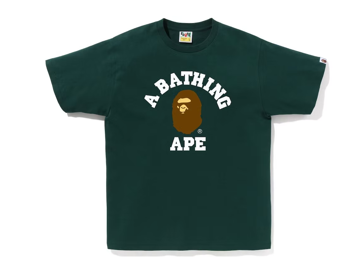 BAPE College Tee (SS23) Green