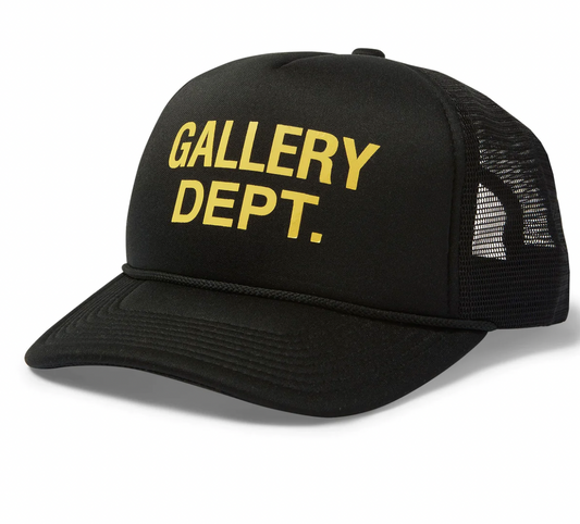 GALLERY DEPT. FUCKED UP TRUCKER CAP BLACK/YELLOW