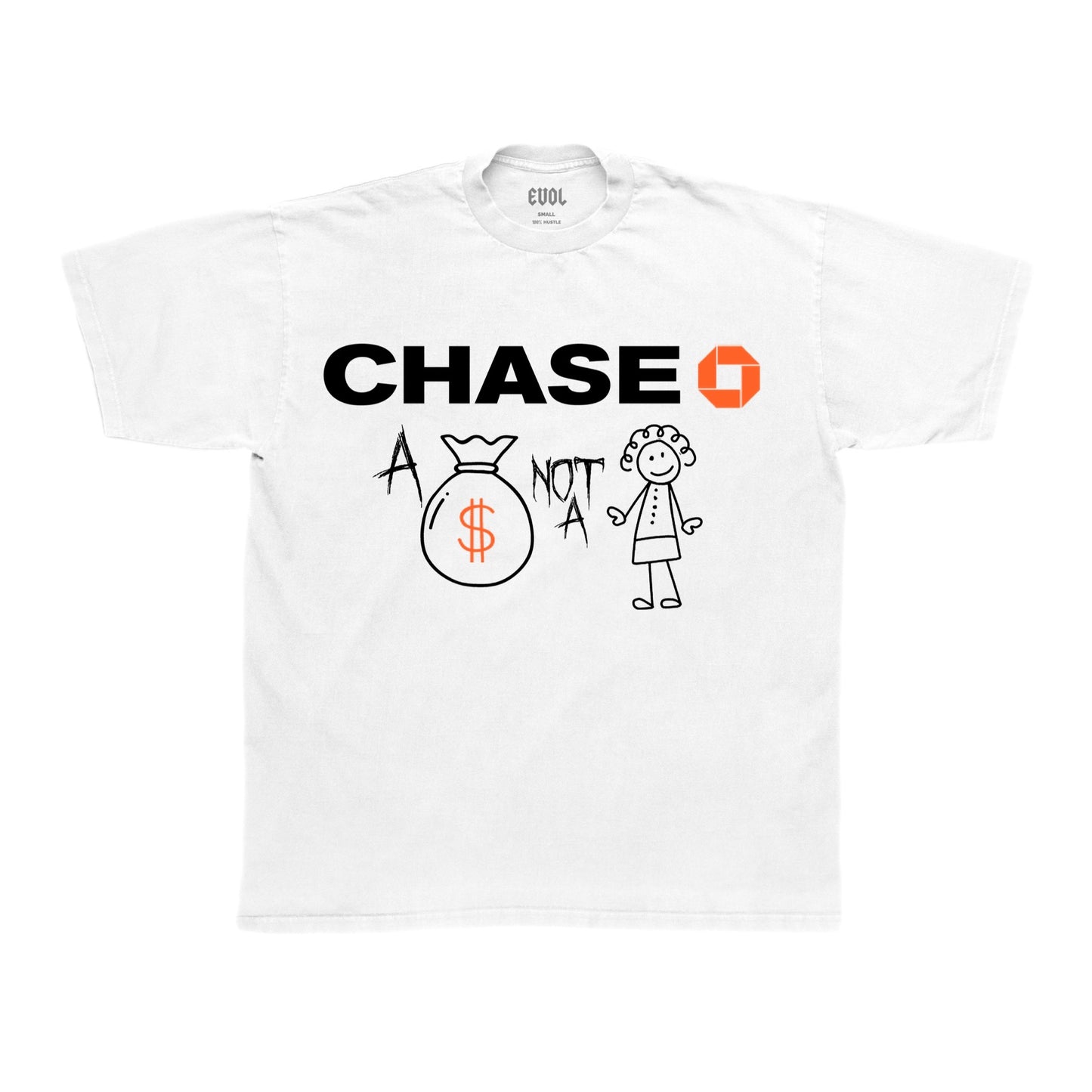 EVOL Chase Tee White/Orange