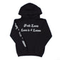 EVOL Love Is For Lames  Black and Grey Hoodie