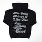 EVOL Love Is For Lames  Black and Grey Hoodie