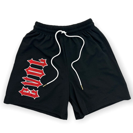 EVOL F*ck Love Shorts Black and Red