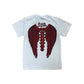 LONELY NIGHTS FLAME LOGO TEE WHITE/RED