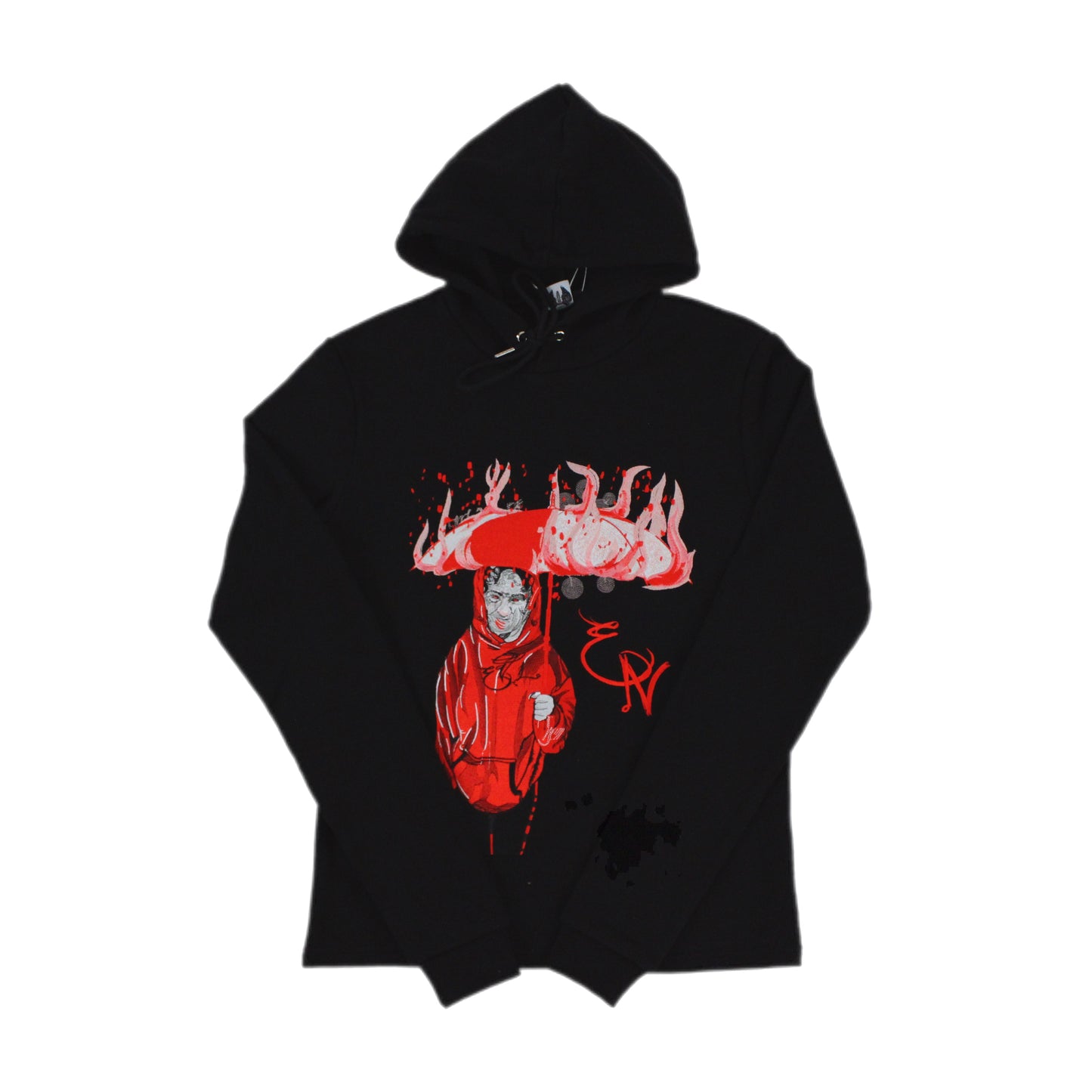 EVOL NIGHTS Trapped Soul Hoodie Black and Red