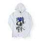 Lonely Nights Mic Hoodie White