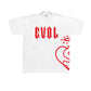 Evol Side Logo Shirt White/Red