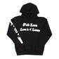 EVOL Love Is For Lames Black and White Hoodie